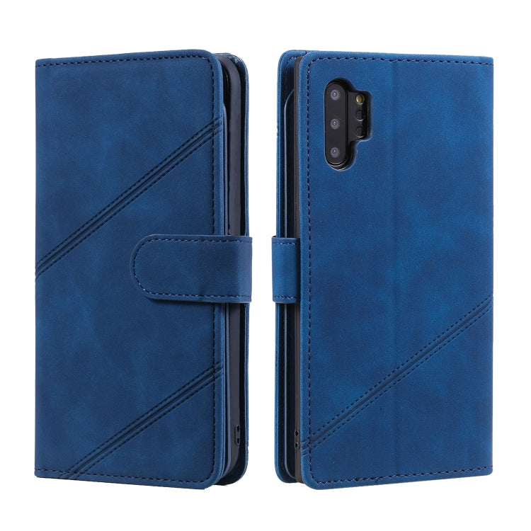 For Samsung Galaxy Note10+ Skin Feel Business Horizontal Flip PU Leather Case with Holder & Multi-Card Slots & Wallet & Lanyard & Photo Frame