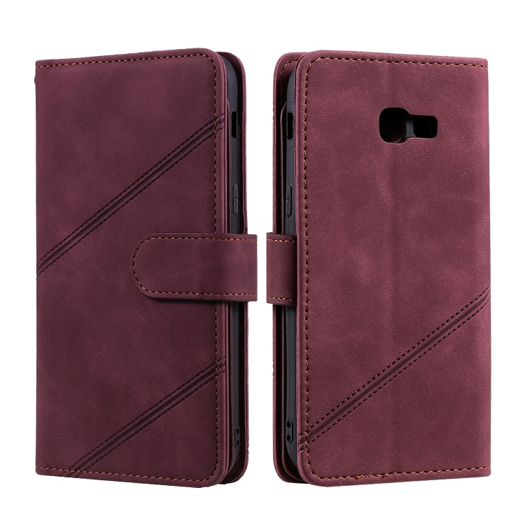 For Samsung Galaxy A5 2017 Skin Feel Business Horizontal Flip PU Leather Case with Holder & Multi-Card Slots & Wallet & Lanyard & Photo Frame