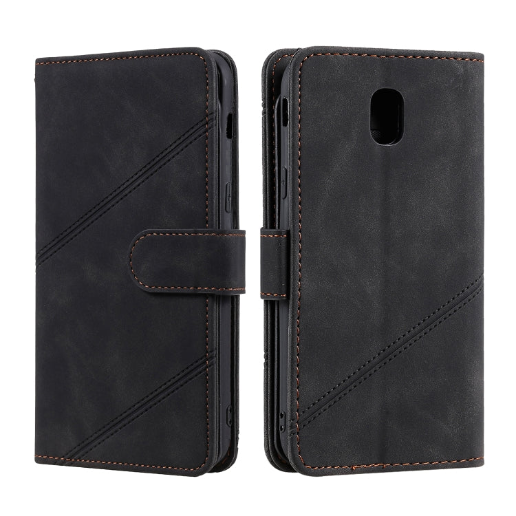 For Samsung Galaxy J5 2017 Skin Feel Business Horizontal Flip PU Leather Case with Holder & Multi-Card Slots & Wallet & Lanyard & Photo Frame