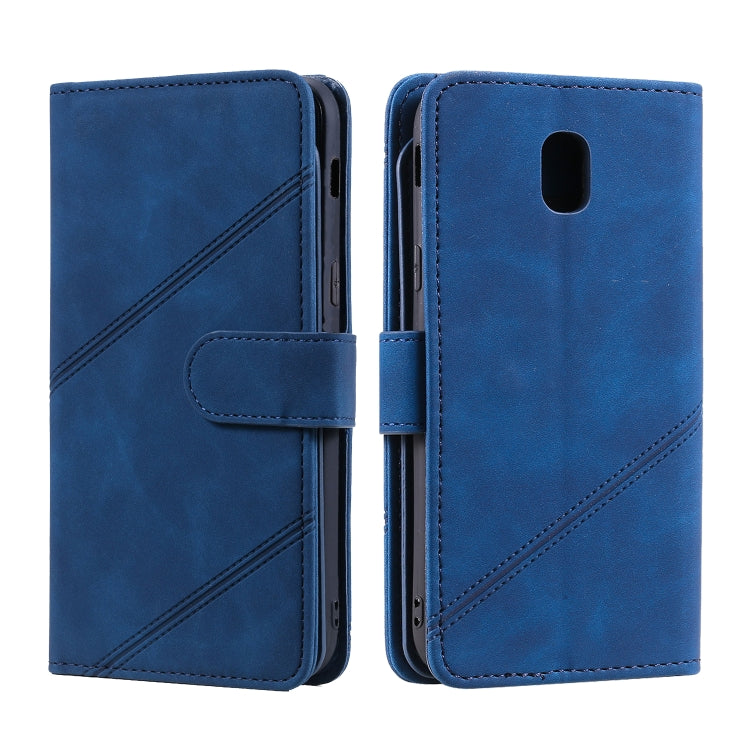 For Samsung Galaxy J5 2017 Skin Feel Business Horizontal Flip PU Leather Case with Holder & Multi-Card Slots & Wallet & Lanyard & Photo Frame