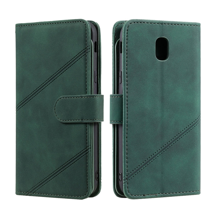 For Samsung Galaxy J5 2017 Skin Feel Business Horizontal Flip PU Leather Case with Holder & Multi-Card Slots & Wallet & Lanyard & Photo Frame