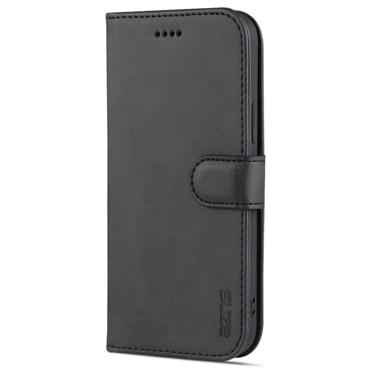 For iPhone 12 Pro AZNS Skin Feel Calf Texture Horizontal Flip Leather Case with Card Slots & Holder & Wallet