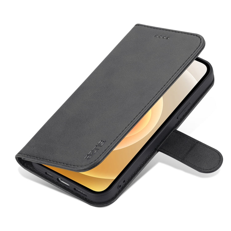 For iPhone 12 Pro AZNS Skin Feel Calf Texture Horizontal Flip Leather Case with Card Slots & Holder & Wallet