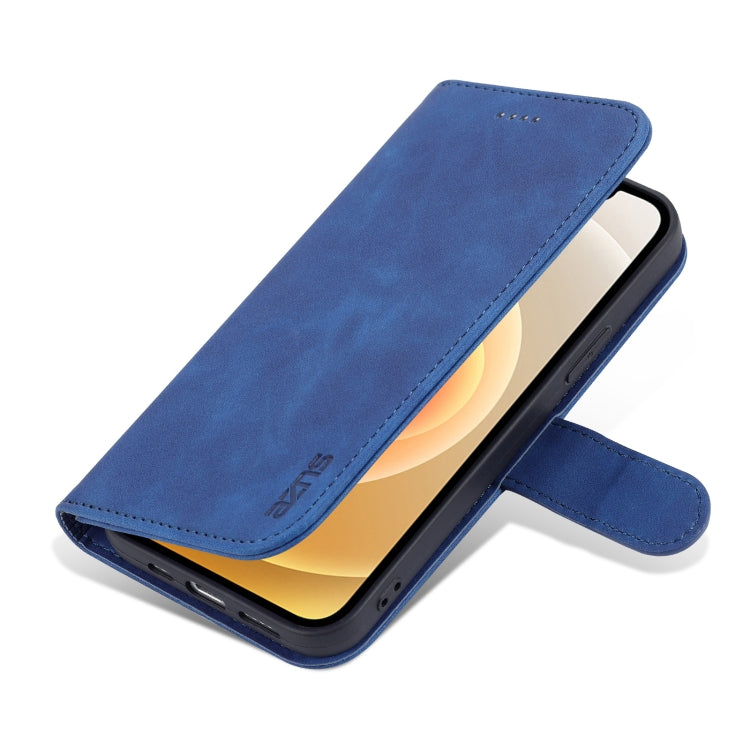 For iPhone 12 Pro AZNS Skin Feel Calf Texture Horizontal Flip Leather Case with Card Slots & Holder & Wallet