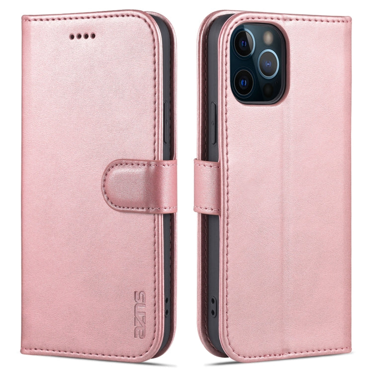 For iPhone 12 Pro Max AZNS Skin Feel Calf Texture Horizontal Flip Leather Case with Card Slots & Holder & Wallet
