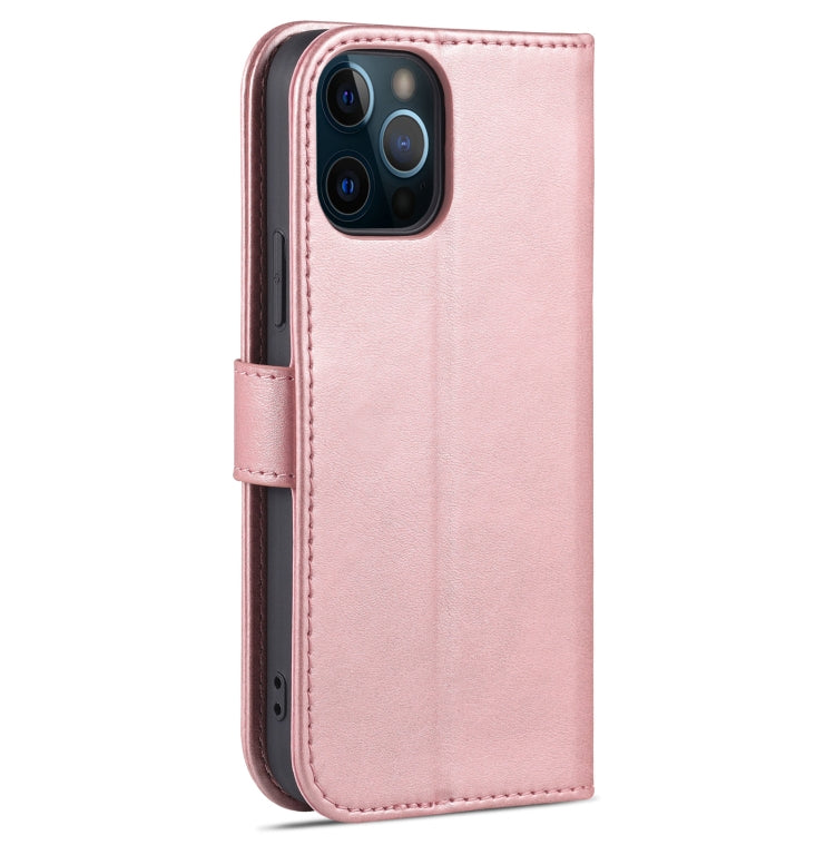 For iPhone 12 Pro Max AZNS Skin Feel Calf Texture Horizontal Flip Leather Case with Card Slots & Holder & Wallet