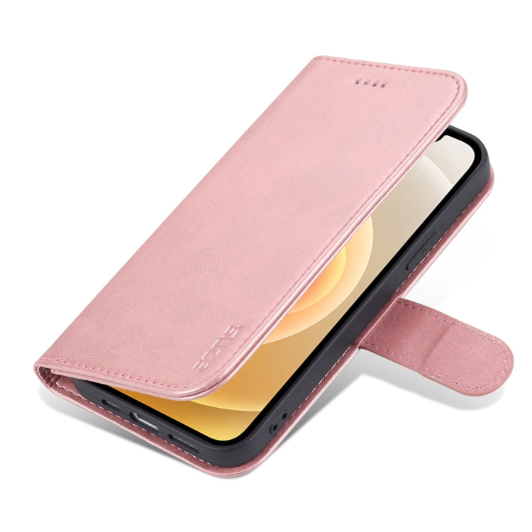 For iPhone 12 Pro Max AZNS Skin Feel Calf Texture Horizontal Flip Leather Case with Card Slots & Holder & Wallet