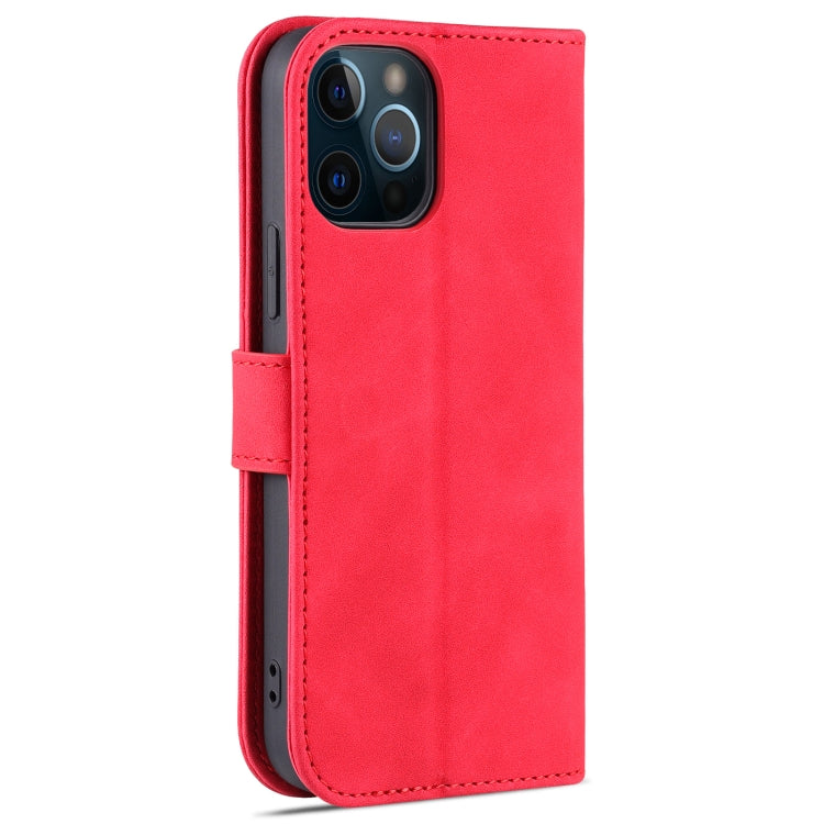 For iPhone 12 Pro Max AZNS Skin Feel Calf Texture Horizontal Flip Leather Case with Card Slots & Holder & Wallet