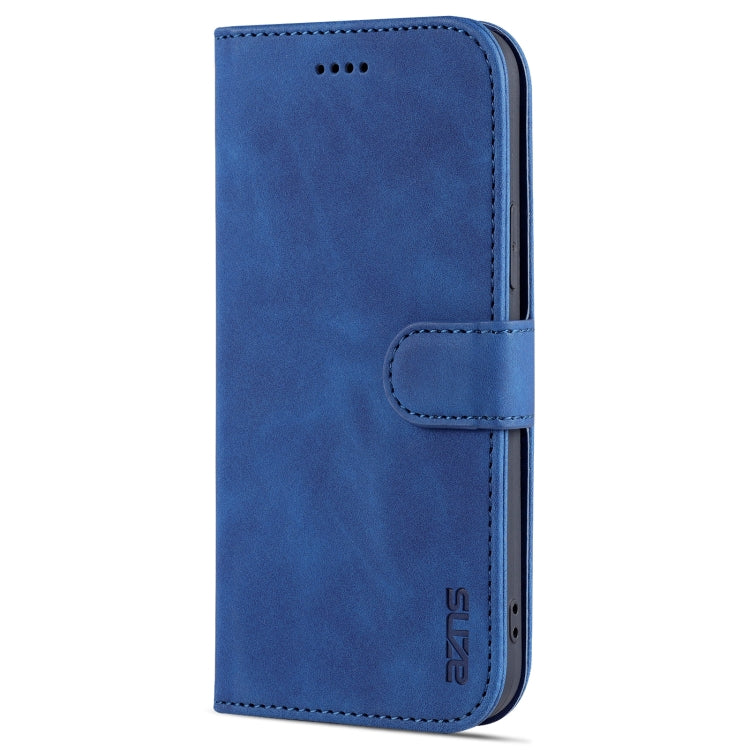 For iPhone 12 Pro Max AZNS Skin Feel Calf Texture Horizontal Flip Leather Case with Card Slots & Holder & Wallet