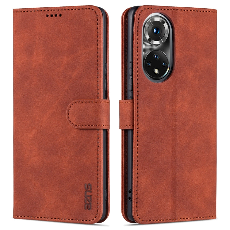 For Honor 50 AZNS Skin Feel Calf Texture Horizontal Flip Leather Case with Card Slots & Holder & Wallet
