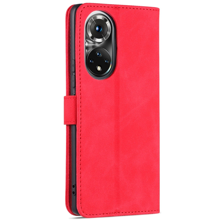 For Honor 50 AZNS Skin Feel Calf Texture Horizontal Flip Leather Case with Card Slots & Holder & Wallet
