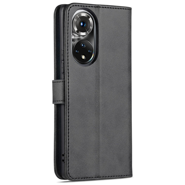 For Honor 50 Pro AZNS Skin Feel Calf Texture Horizontal Flip Leather Case with Card Slots & Holder & Wallet