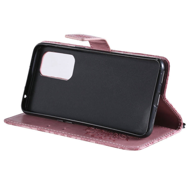 For OnePlus 9 Sun Embossing Pattern Horizontal Flip Leather Case with Card Slot & Holder & Wallet & Lanyard