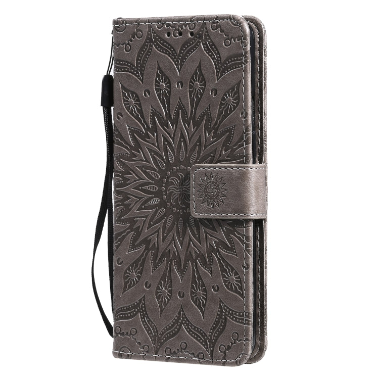 For OnePlus 9 Sun Embossing Pattern Horizontal Flip Leather Case with Card Slot & Holder & Wallet & Lanyard
