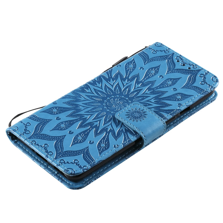 For OnePlus 9 Sun Embossing Pattern Horizontal Flip Leather Case with Card Slot & Holder & Wallet & Lanyard