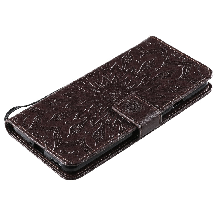For OnePlus 9 Sun Embossing Pattern Horizontal Flip Leather Case with Card Slot & Holder & Wallet & Lanyard