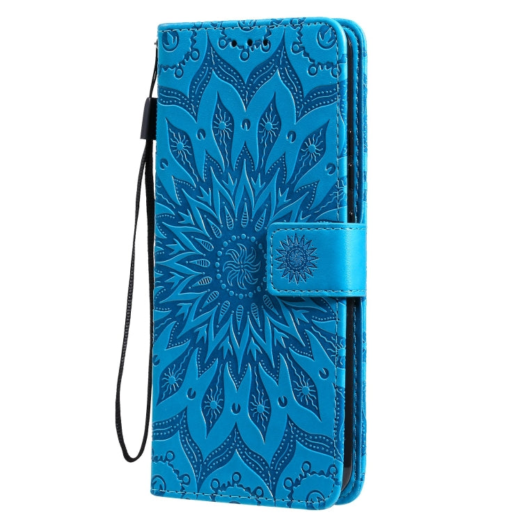 For OPPO Realme C20 / C21 Sun Embossing Pattern Horizontal Flip Leather Case with Card Slot & Holder & Wallet & Lanyard