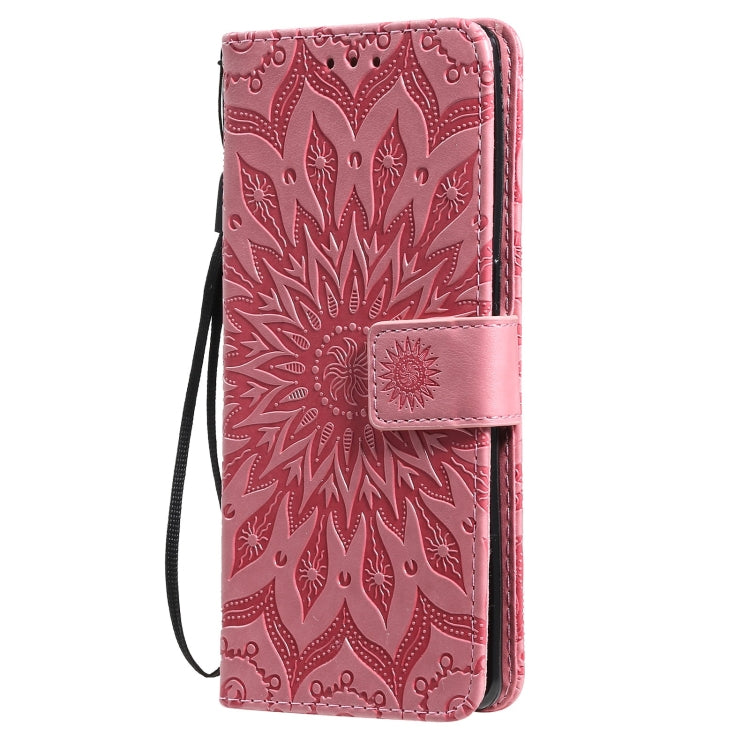 For OPPO Reno6 Pro+ 5G Sun Embossing Pattern Horizontal Flip Leather Case with Card Slot & Holder & Wallet & Lanyard