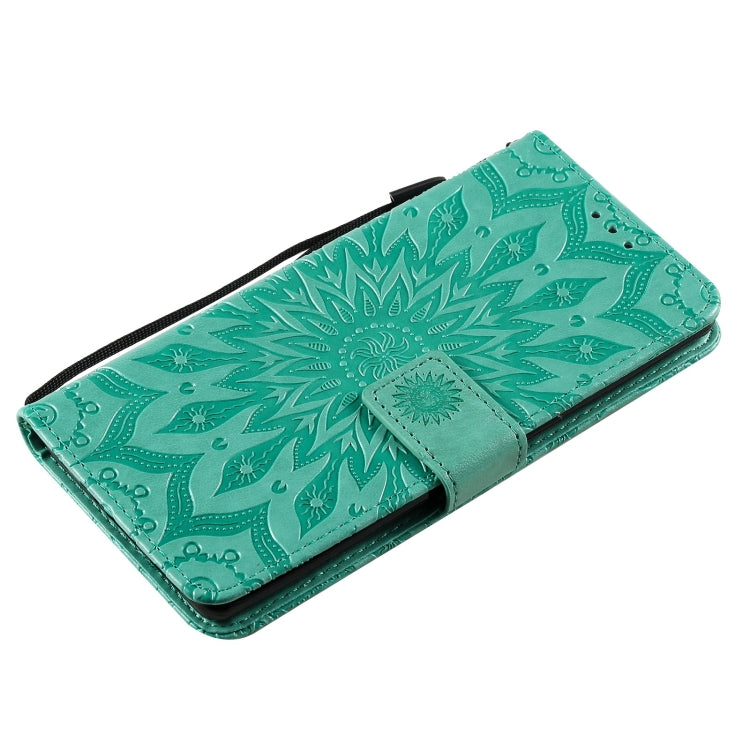 For OPPO Reno6 Pro+ 5G Sun Embossing Pattern Horizontal Flip Leather Case with Card Slot & Holder & Wallet & Lanyard