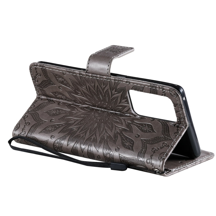 For OPPO Reno6 Pro+ 5G Sun Embossing Pattern Horizontal Flip Leather Case with Card Slot & Holder & Wallet & Lanyard