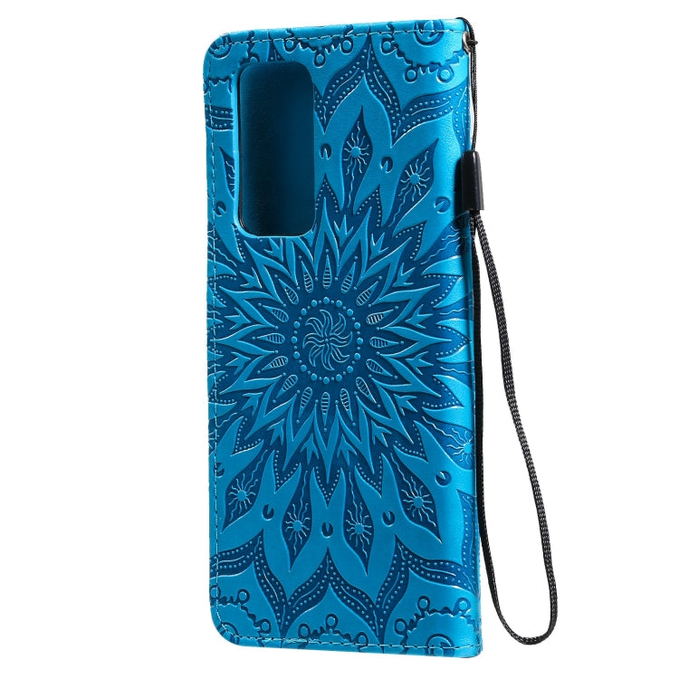 For OPPO Reno6 Pro+ 5G Sun Embossing Pattern Horizontal Flip Leather Case with Card Slot & Holder & Wallet & Lanyard