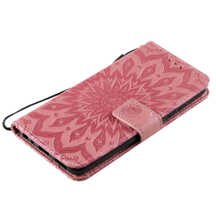 For vivo Y1s / Y90 / Y91C Sun Embossing Pattern Horizontal Flip Leather Case with Card Slot & Holder & Wallet & Lanyard