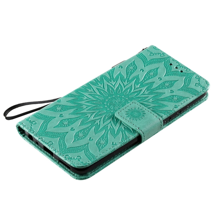 For vivo Y1s / Y90 / Y91C Sun Embossing Pattern Horizontal Flip Leather Case with Card Slot & Holder & Wallet & Lanyard