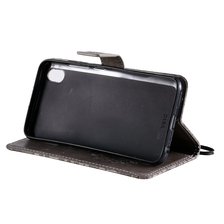 For vivo Y1s / Y90 / Y91C Sun Embossing Pattern Horizontal Flip Leather Case with Card Slot & Holder & Wallet & Lanyard