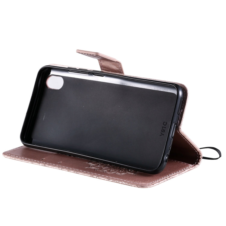 For vivo Y1s / Y90 / Y91C Sun Embossing Pattern Horizontal Flip Leather Case with Card Slot & Holder & Wallet & Lanyard