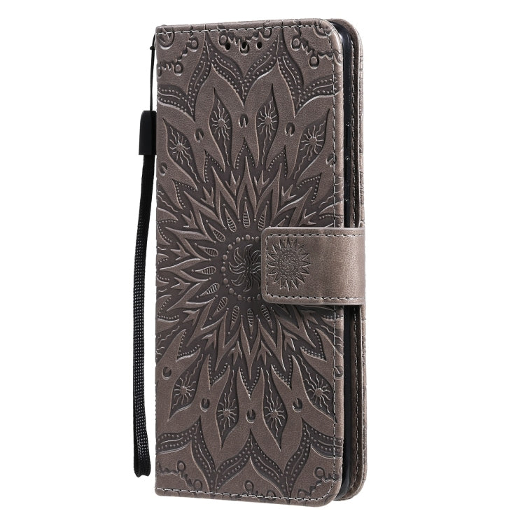 For Huawei P50 Pro Sun Embossing Pattern Horizontal Flip Leather Case with Card Slot & Holder & Wallet & Lanyard