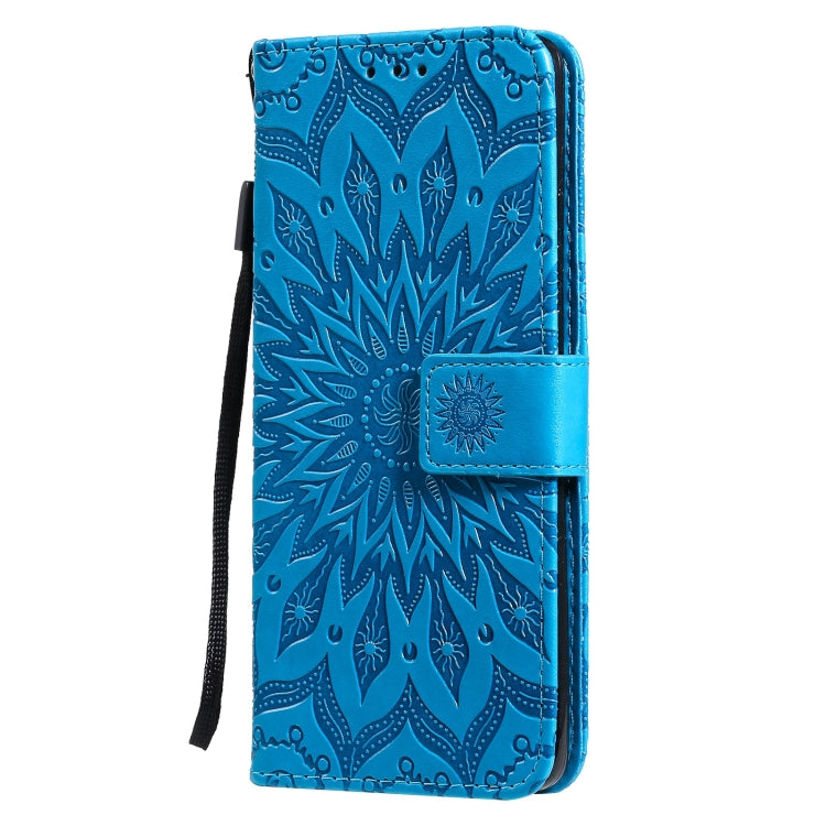 For Huawei P50 Pro Sun Embossing Pattern Horizontal Flip Leather Case with Card Slot & Holder & Wallet & Lanyard