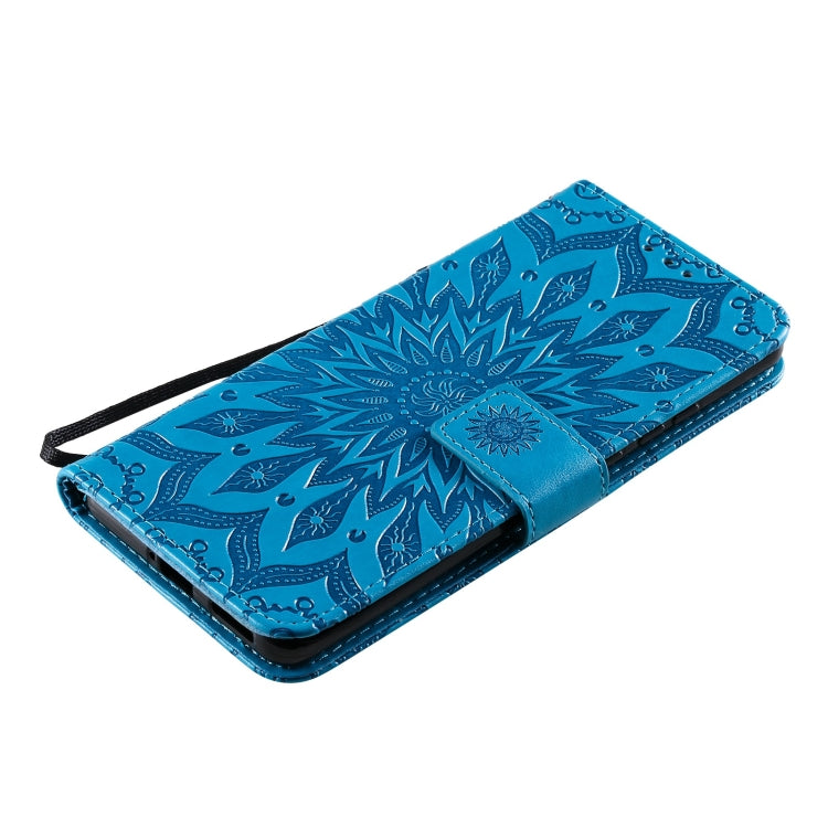 For Huawei P50 Pro Sun Embossing Pattern Horizontal Flip Leather Case with Card Slot & Holder & Wallet & Lanyard