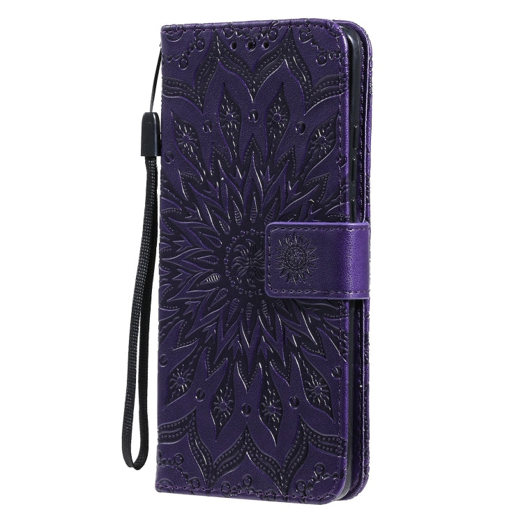 For Huawei P50 Pro Sun Embossing Pattern Horizontal Flip Leather Case with Card Slot & Holder & Wallet & Lanyard