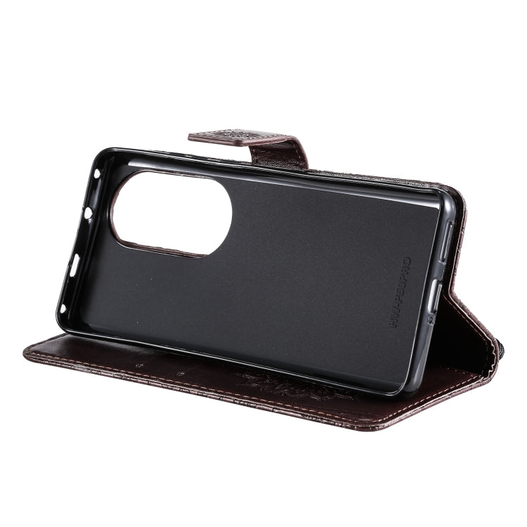 For Huawei P50 Pro Sun Embossing Pattern Horizontal Flip Leather Case with Card Slot & Holder & Wallet & Lanyard