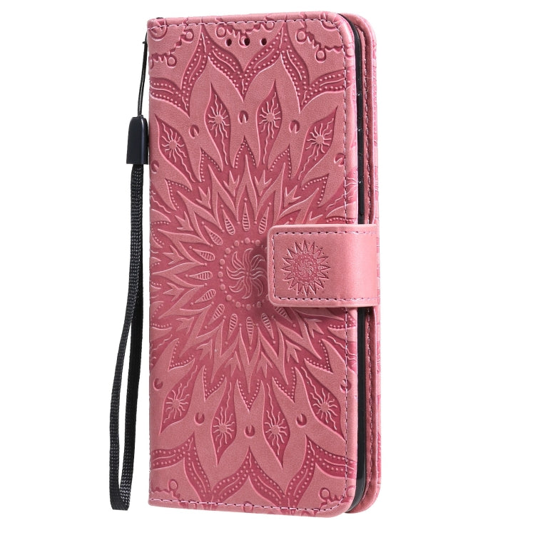 For Huawei P50 Sun Embossing Pattern Horizontal Flip Leather Case with Card Slot & Holder & Wallet & Lanyard