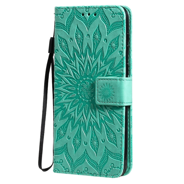 For Huawei P50 Sun Embossing Pattern Horizontal Flip Leather Case with Card Slot & Holder & Wallet & Lanyard