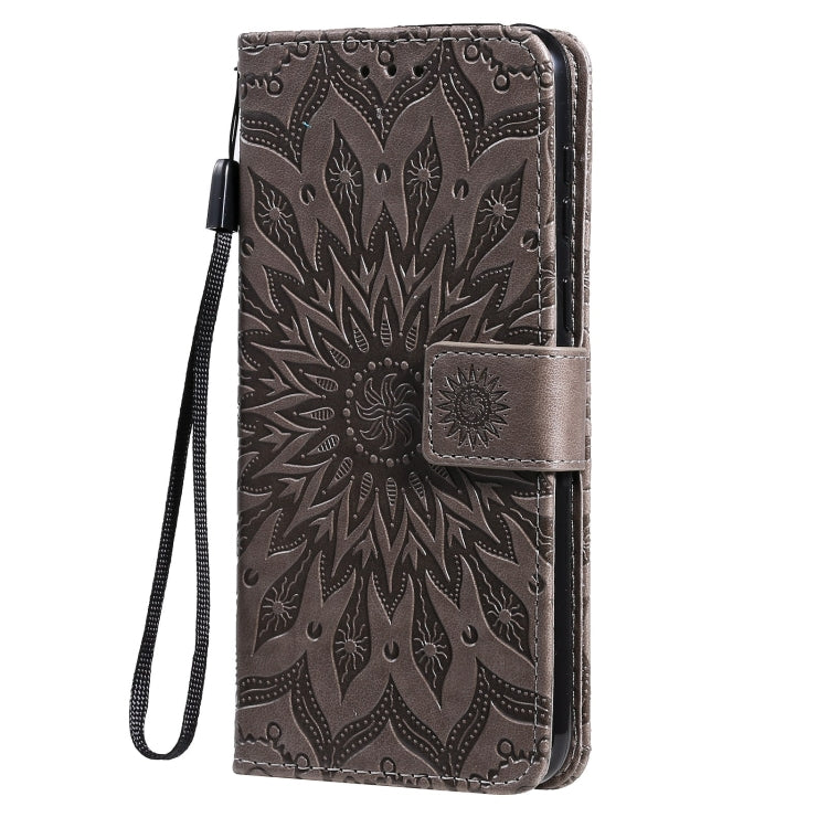 For Huawei P50 Sun Embossing Pattern Horizontal Flip Leather Case with Card Slot & Holder & Wallet & Lanyard