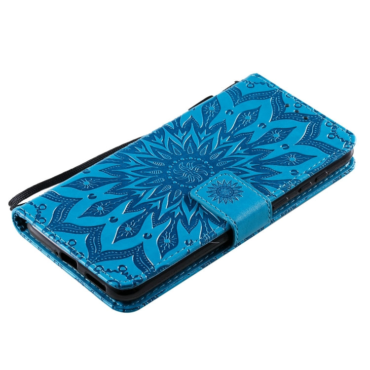 For Huawei P50 Sun Embossing Pattern Horizontal Flip Leather Case with Card Slot & Holder & Wallet & Lanyard