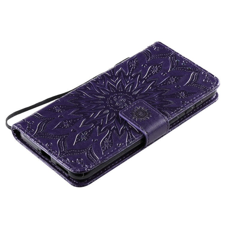 For Huawei P50 Sun Embossing Pattern Horizontal Flip Leather Case with Card Slot & Holder & Wallet & Lanyard