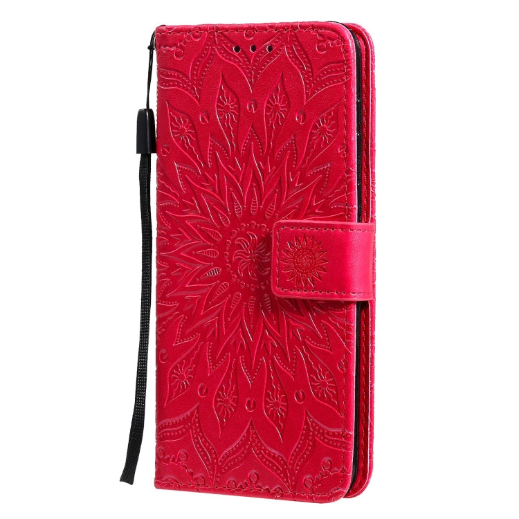 For Huawei P50 Sun Embossing Pattern Horizontal Flip Leather Case with Card Slot & Holder & Wallet & Lanyard