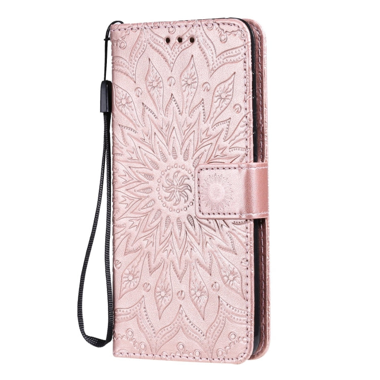 For Huawei P50 Sun Embossing Pattern Horizontal Flip Leather Case with Card Slot & Holder & Wallet & Lanyard
