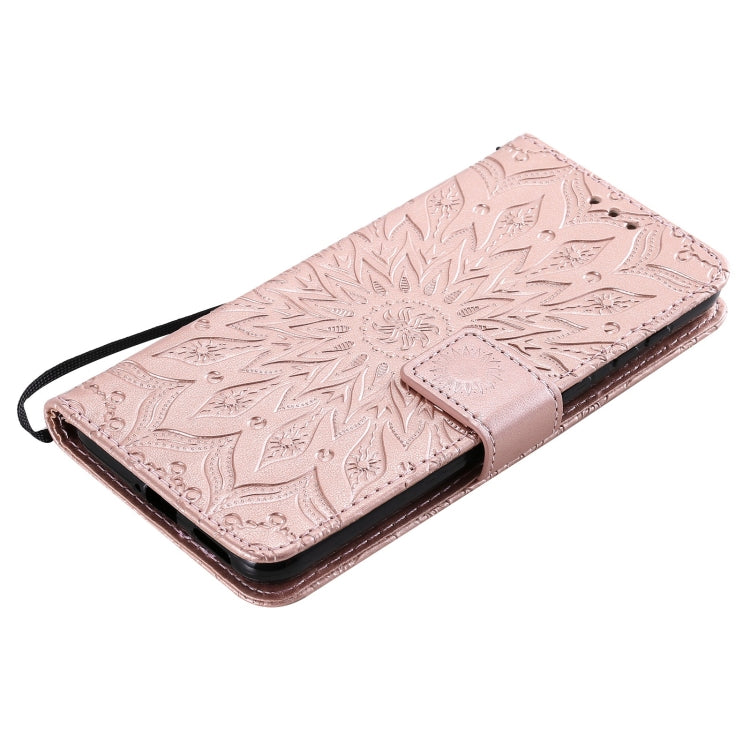 For Huawei P50 Sun Embossing Pattern Horizontal Flip Leather Case with Card Slot & Holder & Wallet & Lanyard
