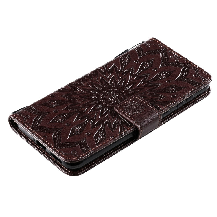 For Huawei P50 Sun Embossing Pattern Horizontal Flip Leather Case with Card Slot & Holder & Wallet & Lanyard