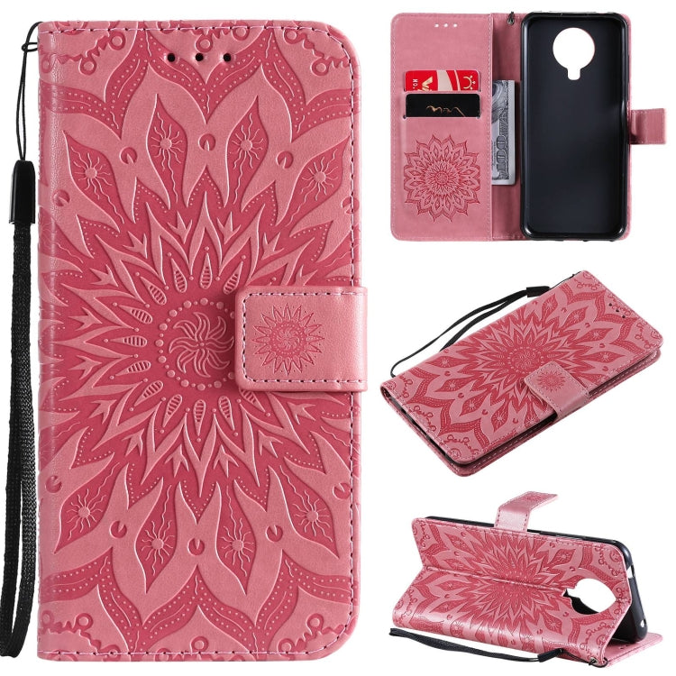 For Nokia 6.3 / G20 / G10 Sun Embossing Pattern Horizontal Flip Leather Case with Card Slot & Holder & Wallet & Lanyard