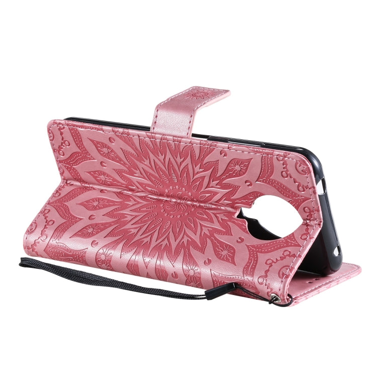 For Nokia 6.3 / G20 / G10 Sun Embossing Pattern Horizontal Flip Leather Case with Card Slot & Holder & Wallet & Lanyard