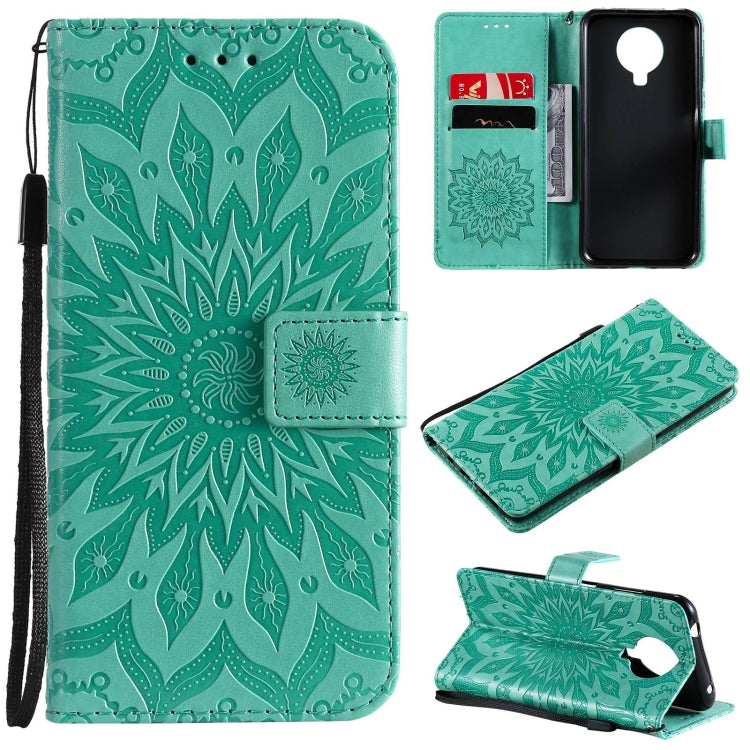 For Nokia 6.3 / G20 / G10 Sun Embossing Pattern Horizontal Flip Leather Case with Card Slot & Holder & Wallet & Lanyard