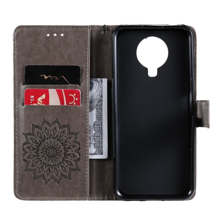 For Nokia 6.3 / G20 / G10 Sun Embossing Pattern Horizontal Flip Leather Case with Card Slot & Holder & Wallet & Lanyard