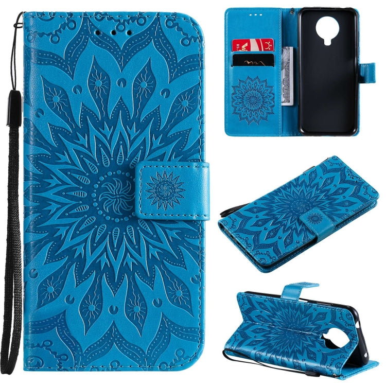 For Nokia 6.3 / G20 / G10 Sun Embossing Pattern Horizontal Flip Leather Case with Card Slot & Holder & Wallet & Lanyard
