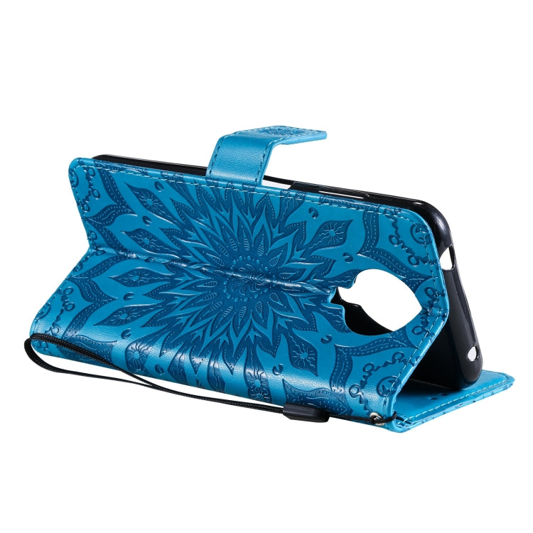 For Nokia 6.3 / G20 / G10 Sun Embossing Pattern Horizontal Flip Leather Case with Card Slot & Holder & Wallet & Lanyard