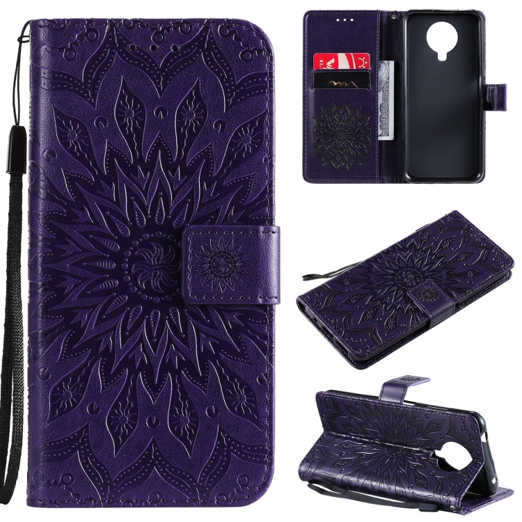 For Nokia 6.3 / G20 / G10 Sun Embossing Pattern Horizontal Flip Leather Case with Card Slot & Holder & Wallet & Lanyard